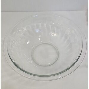 PYREX #325 VTG 1975 Clear Mixing Bowl - 2.5L - Made in USA Glass -Used